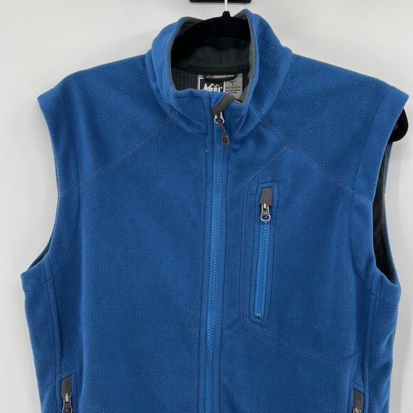 REI Men's Fleece Vest - Blue - Small - Picture 2 of 6